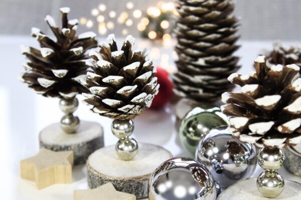 Pinecone Christmas decorations