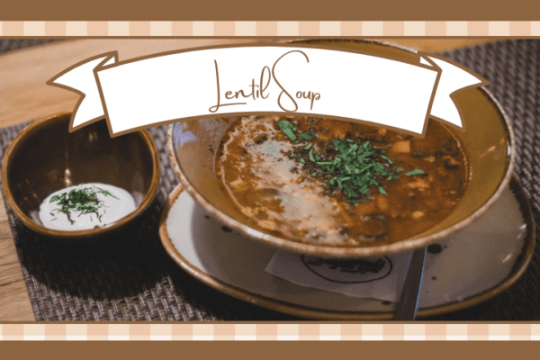 Bowl of lentil soup