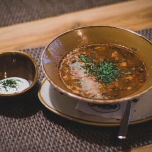 Bowl of lentil soup