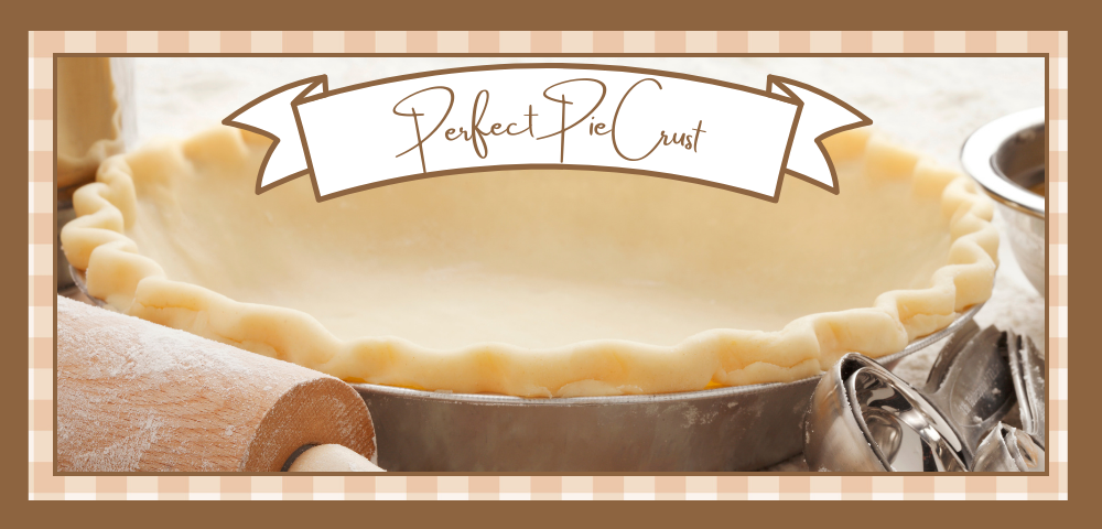Unbaked pie crust in a plate with a rolling pin next to it