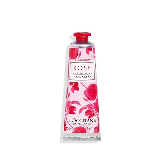 Tube of rose L'Occitane hand cream