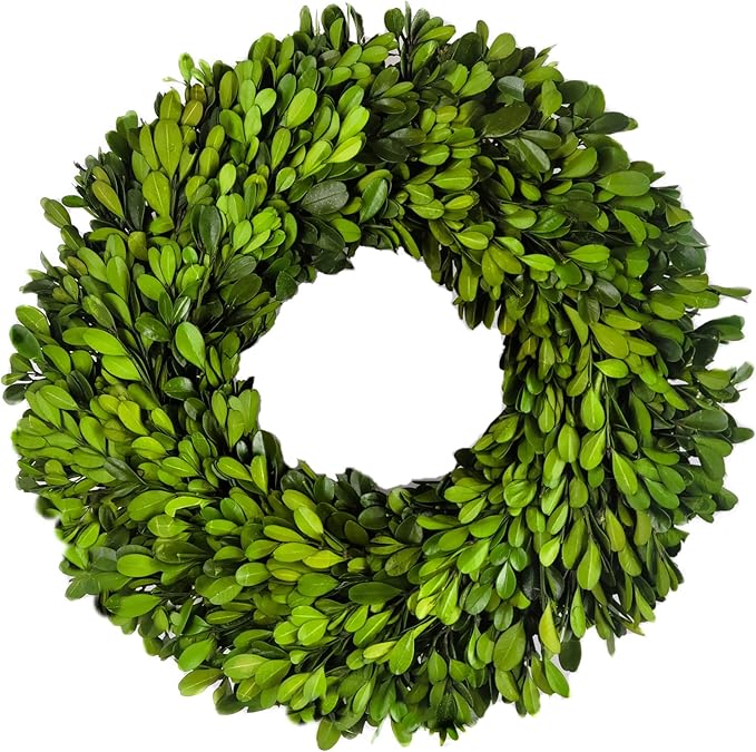 Preserved boxwood wreath