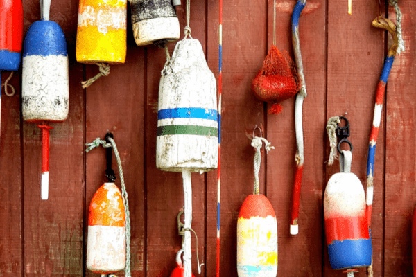 Maine-Decor-Buoys | The Granite Acorn