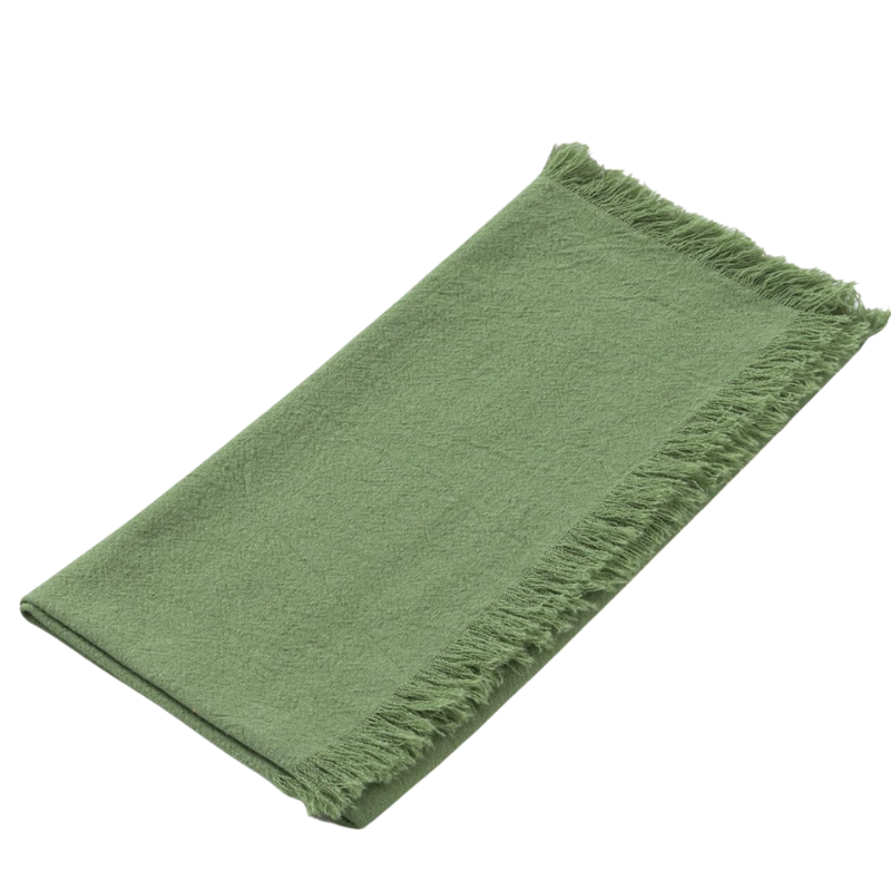 Green Linen Napkins | The Granite Acorn