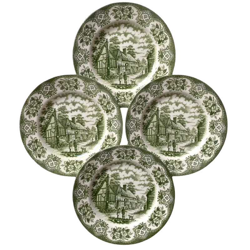 Vintage-Green-Plates | The Granite Acorn