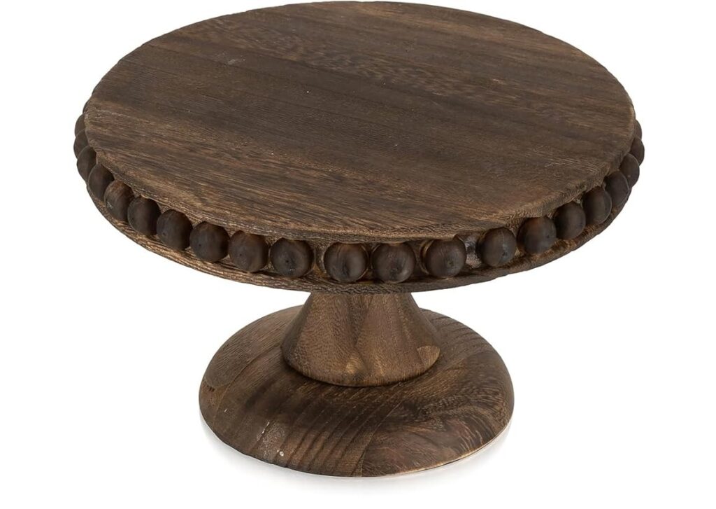 Small Wood Cake Stand | The Granite Acorn