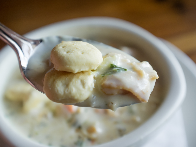 Clam chowder cup | The Granite Acorn