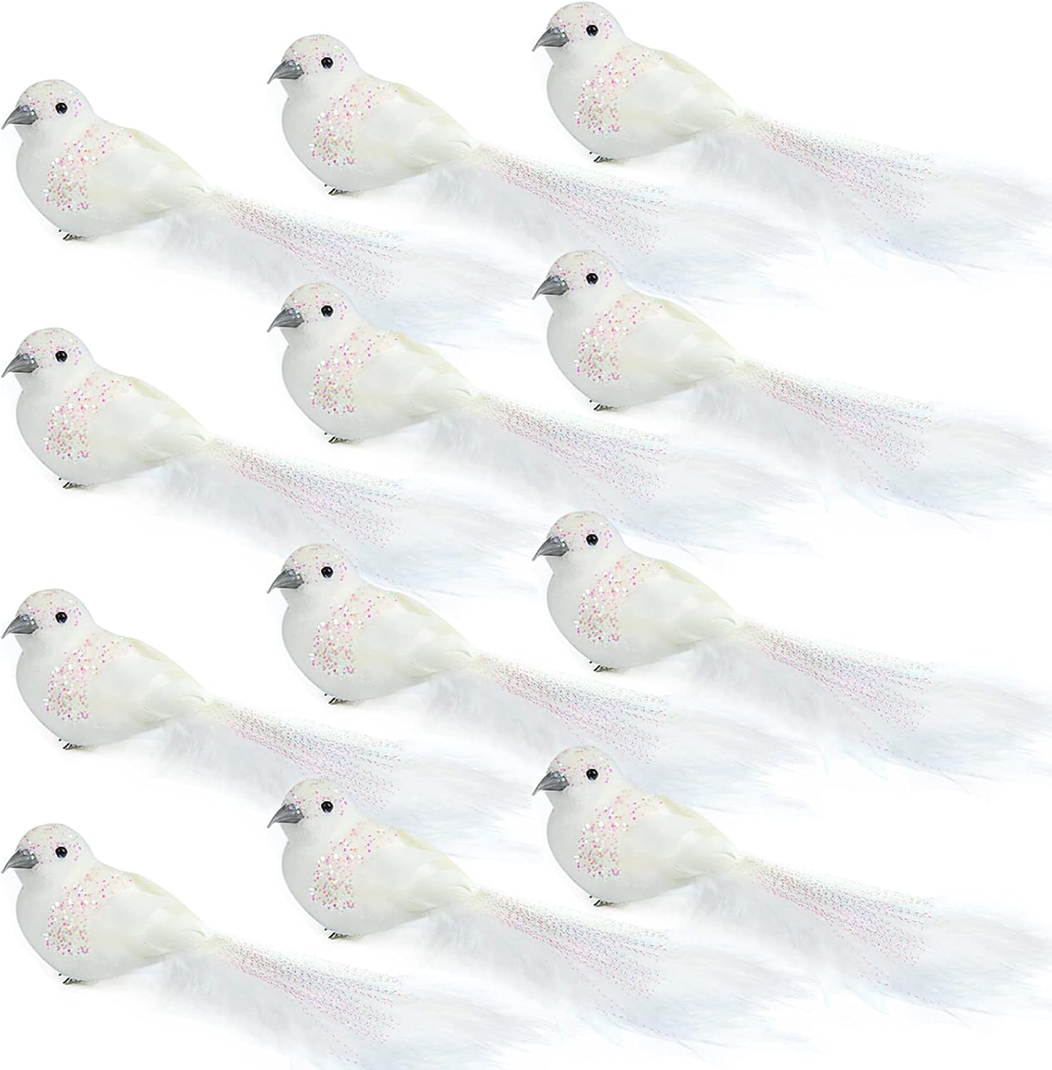 12 dove ornaments