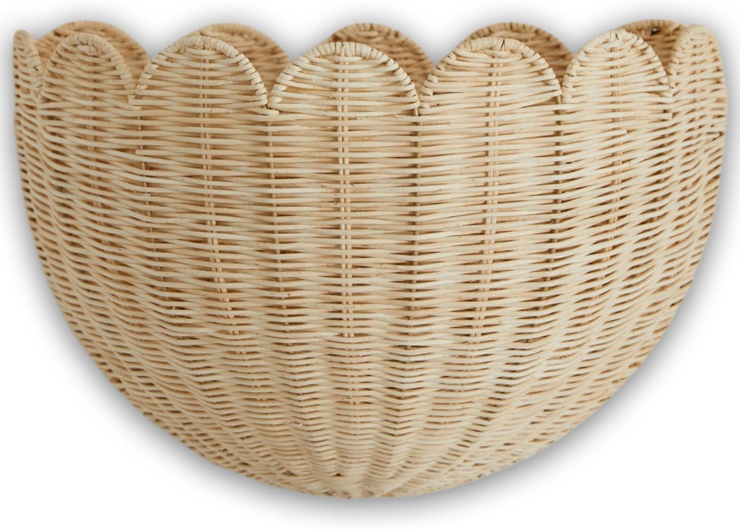 Scalloped-Wall-Basket | The Granite Acorn Scalloped wall basket